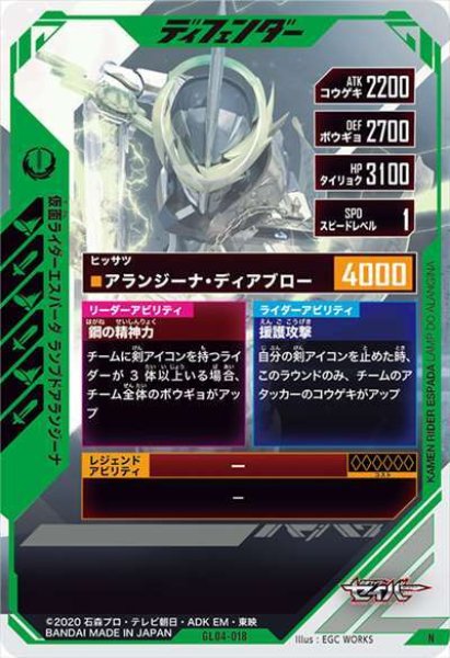 画像2: N 仮面ライダーエスパーダ ランプドアランジーナ (2)