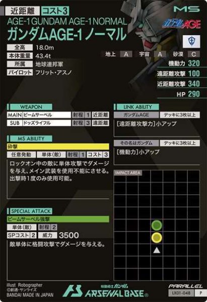 画像2: P 【パラレル】ガンダムAGE-1 ノーマル (2)