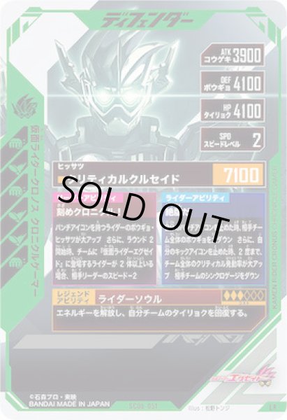 画像2: LR 仮面ライダークロノス クロニクルゲーマー (2)