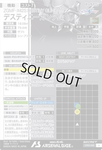 画像2: SEC 【シークレット】デスティニーガンダム (2)